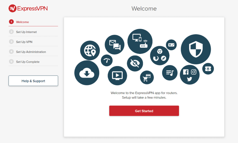 ExpressVPN v2 beta firmware interface